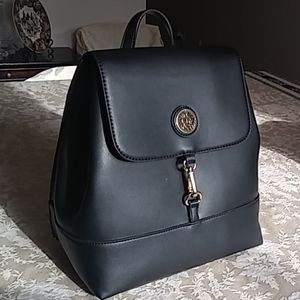 Ann Klein black backpack purse